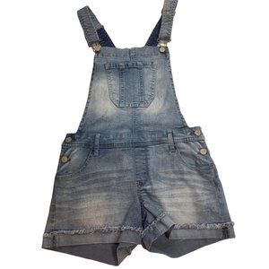 Wallflower Small Shortalls Overall Shorts Bibs Denim Blue Jean Jumpsuit Romper